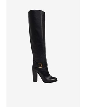 Dolce & Gabbana 110 Classic Heeled Boots - Black
