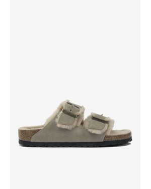 Birkenstock Arizona Suede Sandals - Grey