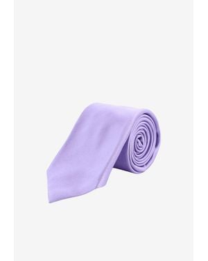 Kiton Classic Silk Tie - Purple