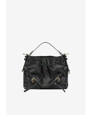 Givenchy Small Voyou Leather Shoulder Bag - Black