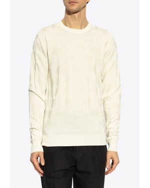 Dolce & Gabbana Monogram Knit Sweater - White