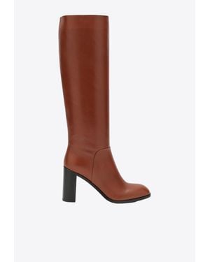 Sartore Cavaillon 80 Leather Knee-High Boots - Brown