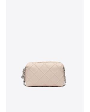 Tory Burch Mini Fleming Soft Crossbody Bag - Natural