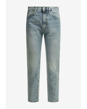 TOTEME Washed Straight-Leg Jeans - Blue