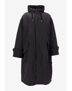 Ami Paris Padded Parka Jacket - Blue