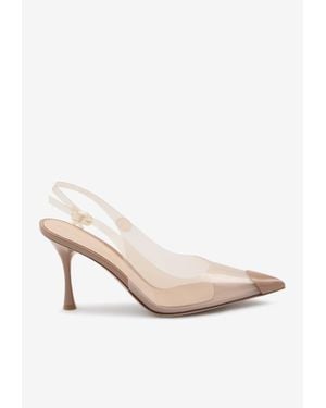 Gianvito Rossi Diana 85 Slingback Pvc Pumps - White