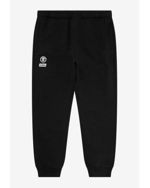Aape Moonface Logo Track Pants - Black