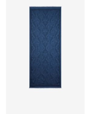 Etro Paisley Jacquard Fringed Scarf - Blue