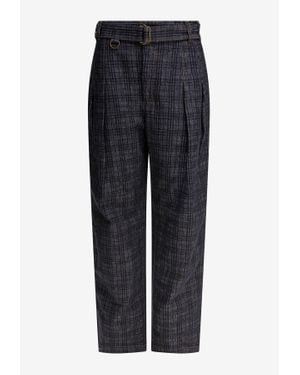 Burberry Check Denim Jeans - Blue
