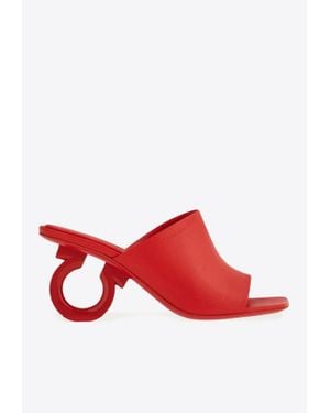 Ferragamo Astro X5 Mule Sandals in White | Lyst