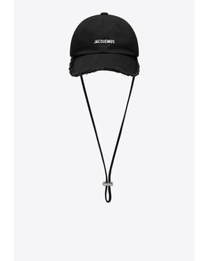 Jacquemus Artichaut Logo Baseball Cap With Strap - Black