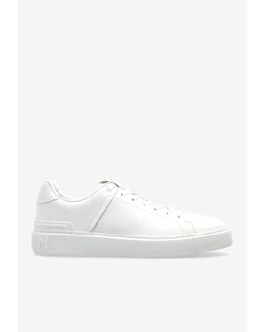Balmain B-Court Leather Sneakers - White