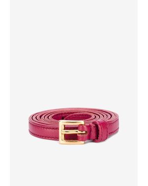 Prada Nappa Leather Belt - Red