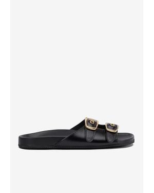 Chloé Polly Leather Sandals - White