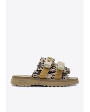 Palm Angels 関税込 Moto-Pスライド Palm Angels X Suicoke Moto-P Slides in Black | Lyst