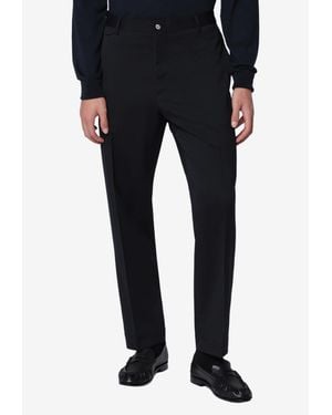 Santaniello Tailored Wool-Blend Pants - Blue