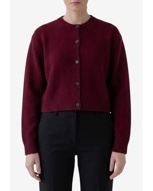 Lisa Yang Emmylou Cashmere Cardigan - Red