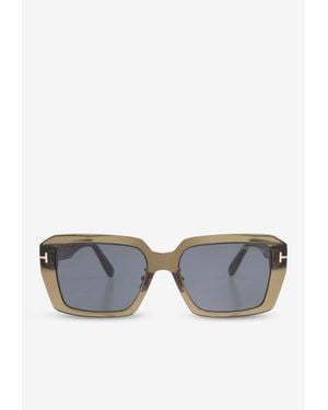Tom Ford Full-Rim Square Sunglasses - Gray