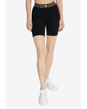 Versace Greca Border Mini Shorts - Black