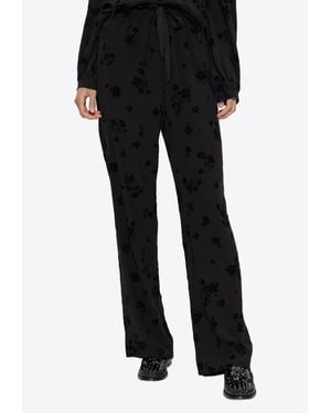 Zadig & Voltaire Floral Jacquard Lounge Pants - Black