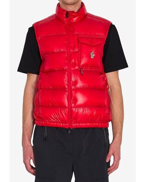 Moncler Uychi Packable Padded Vest - Red