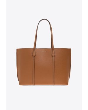 Tory Burch Perry Leather Tote Bag - Brown