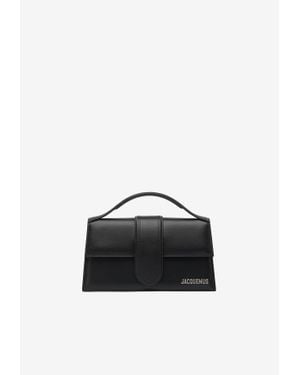 Jacquemus Large Bambino Leather Shoulder Bag - Black