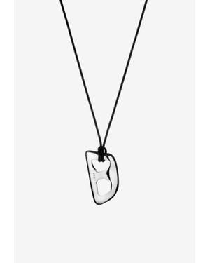 Eera Mega Stone Pendant Necklace - White