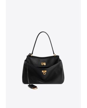 Balenciaga Small Rodeo Leather Shoulder Bag - Black