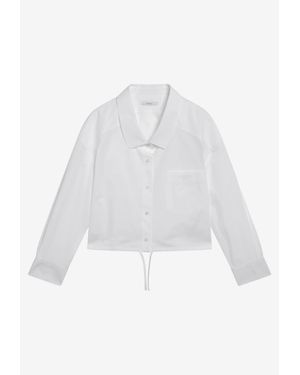 Givenchy Cropped Poplin Shirt - White