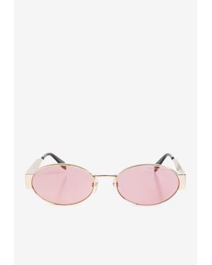 Marc Jacobs Classic Logo Round Sunglasses - Pink