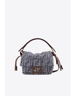 Fendi Monogram Tote Bag - Blue