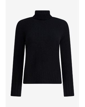 Drumohr Cashmere High-Neck Sweater - Blue