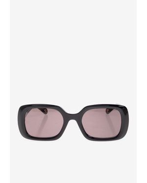 Chloé Marcie Rectangular Sunglasses - Grey