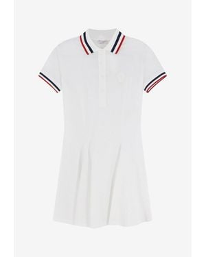 Brunello Cucinelli Piquet Polo Mini Dress - White