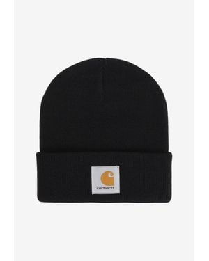 Carhartt Short Watch Ribbed Beanie - Black