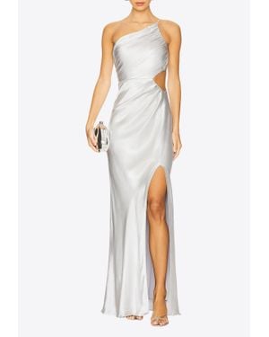 Shona Joy La Lune Asymmetrical Gown - White