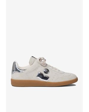 Isabel Marant Bryce Low-Top Leather Sneakers - White