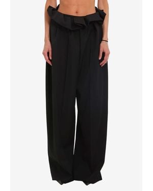 KHAITE Kira Oversized Pants - Black