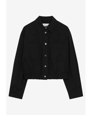 Weekend by Maxmara Decano Boxy Cropped Jacket - Black