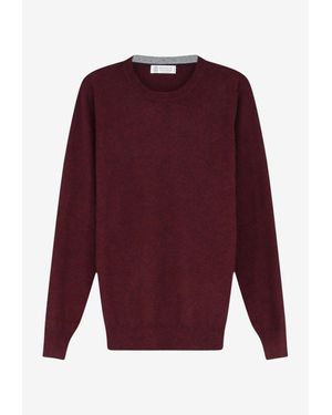 Brunello Cucinelli Wool Cashmere Sweater - Purple