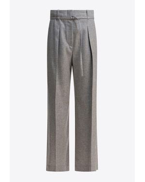 Brunello Cucinelli Wool Tailored Pants - Grey