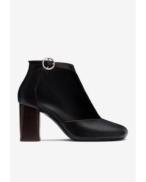 Lemaire 80 Cut-Out Ankle Boots - Black