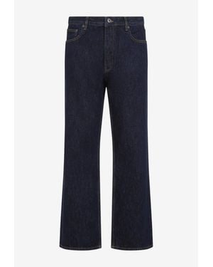 Off-White c/o Virgil Abloh Half Arrow Relaxed-Fit Jeans - Blue