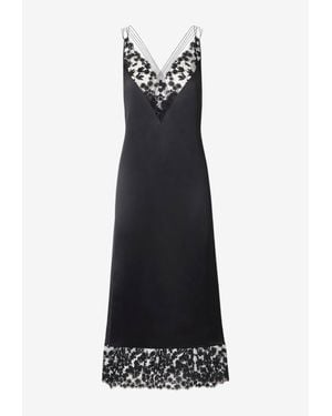 Fendi Millefiori Lace Slip Dress - Black