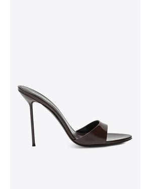 Paris Texas Lidia 105 Patent Leather Mules - White