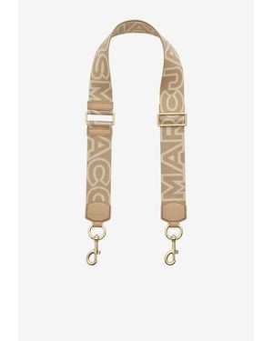 Marc Jacobs Outline Logo Webbing Bag Strap - White