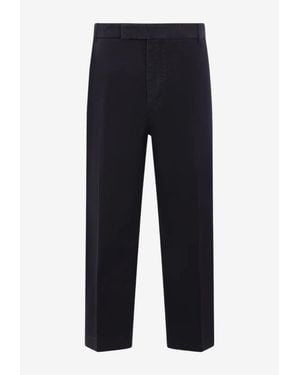 Thom Browne Straight-Leg Utility Chino Pants - Blue