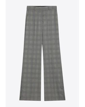 Sportmax Batun Prince Of Wales Tailored Pants - Grey