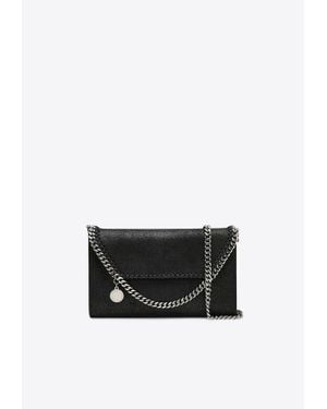Stella McCartney Mini Falabella Faux Leather Chain Clutch - White